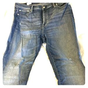 Distressed resolution straight 1969 gap jeans